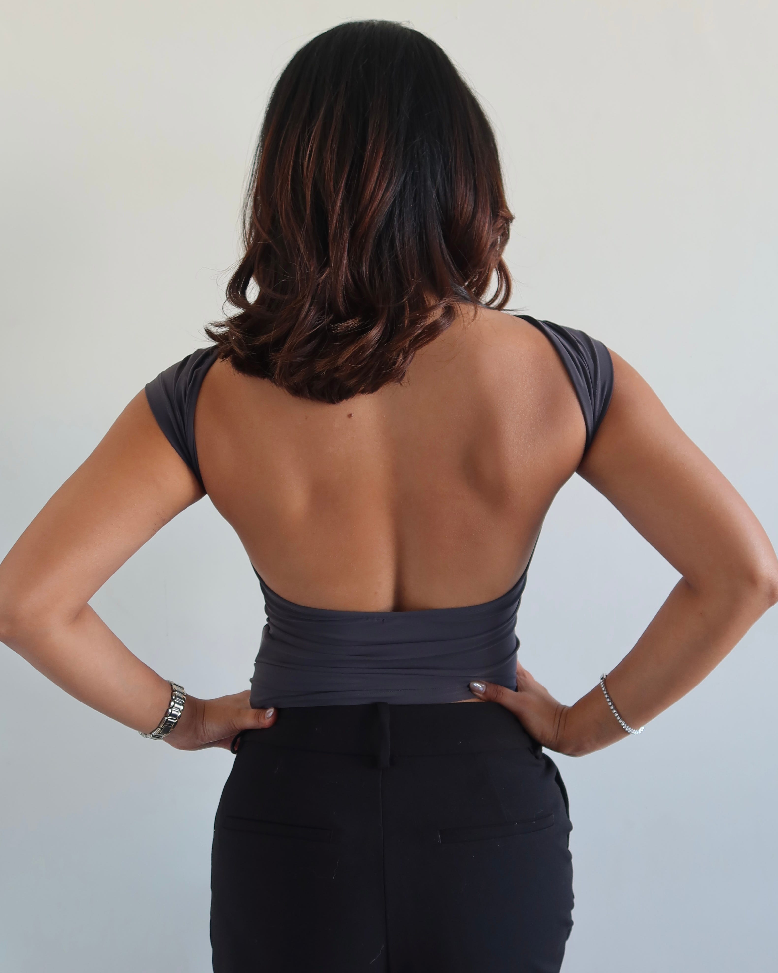 Scoop Back Fitted Top