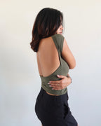 Scoop Back Fitted Top