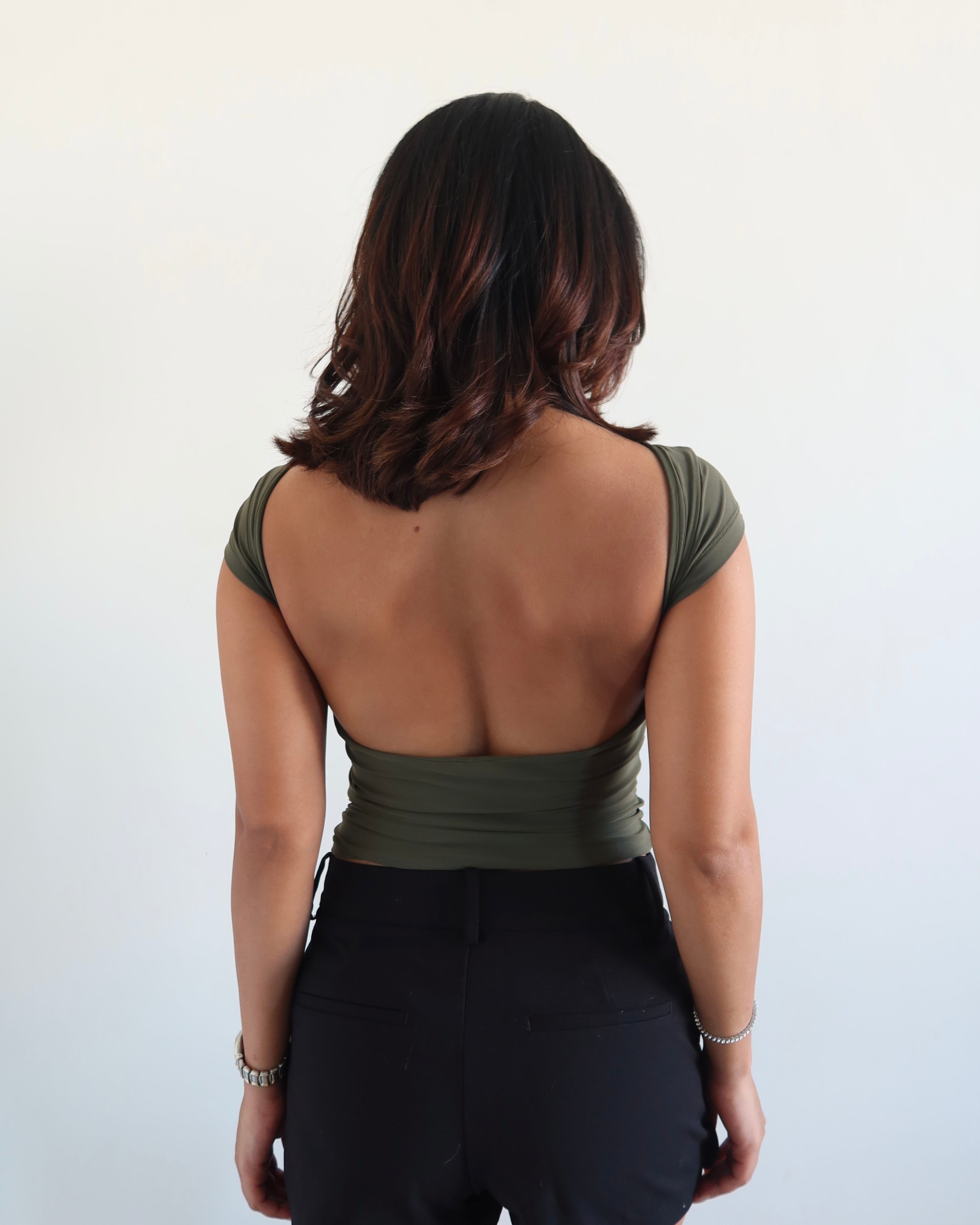 Scoop Back Fitted Top