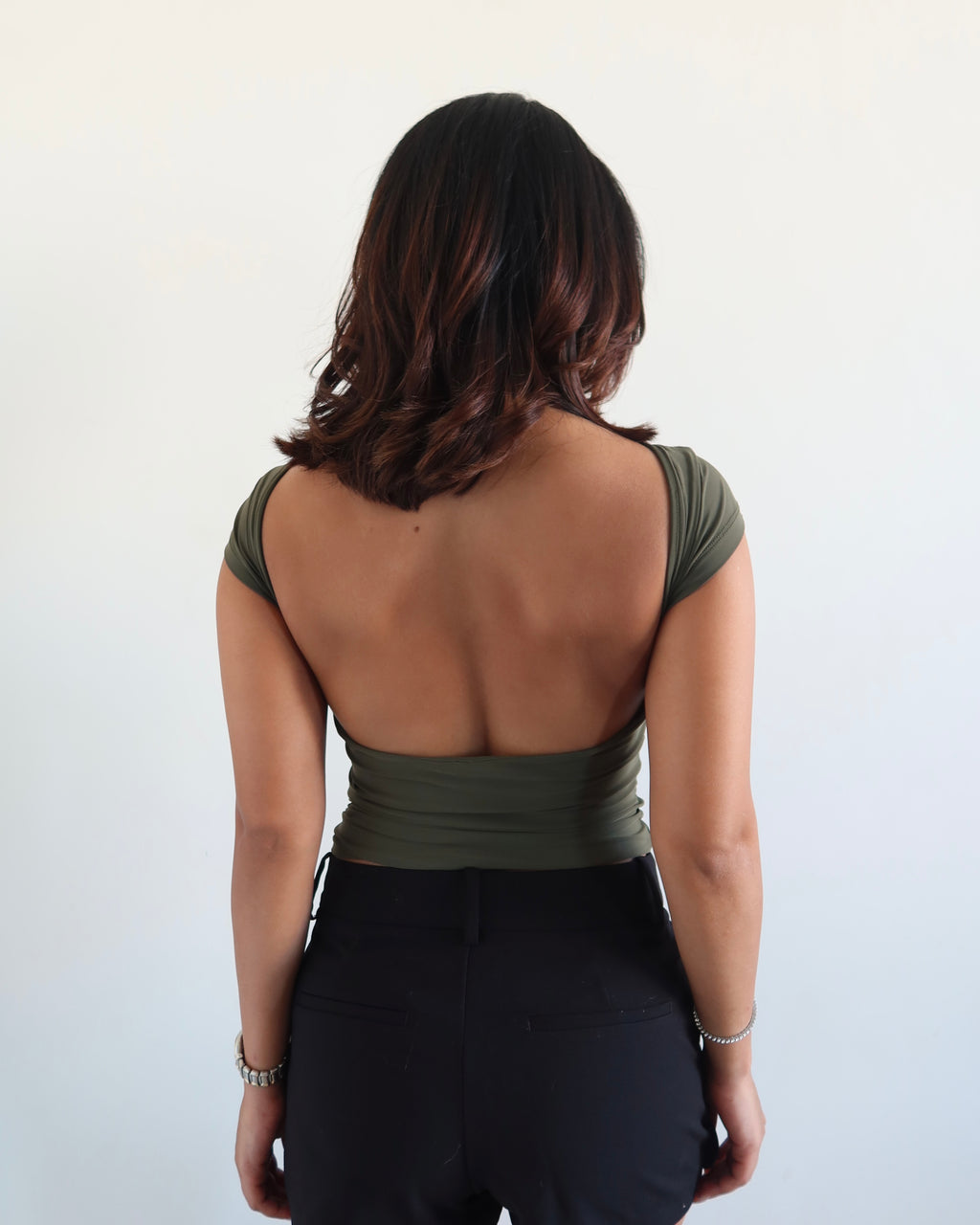 Scoop Back Fitted Top