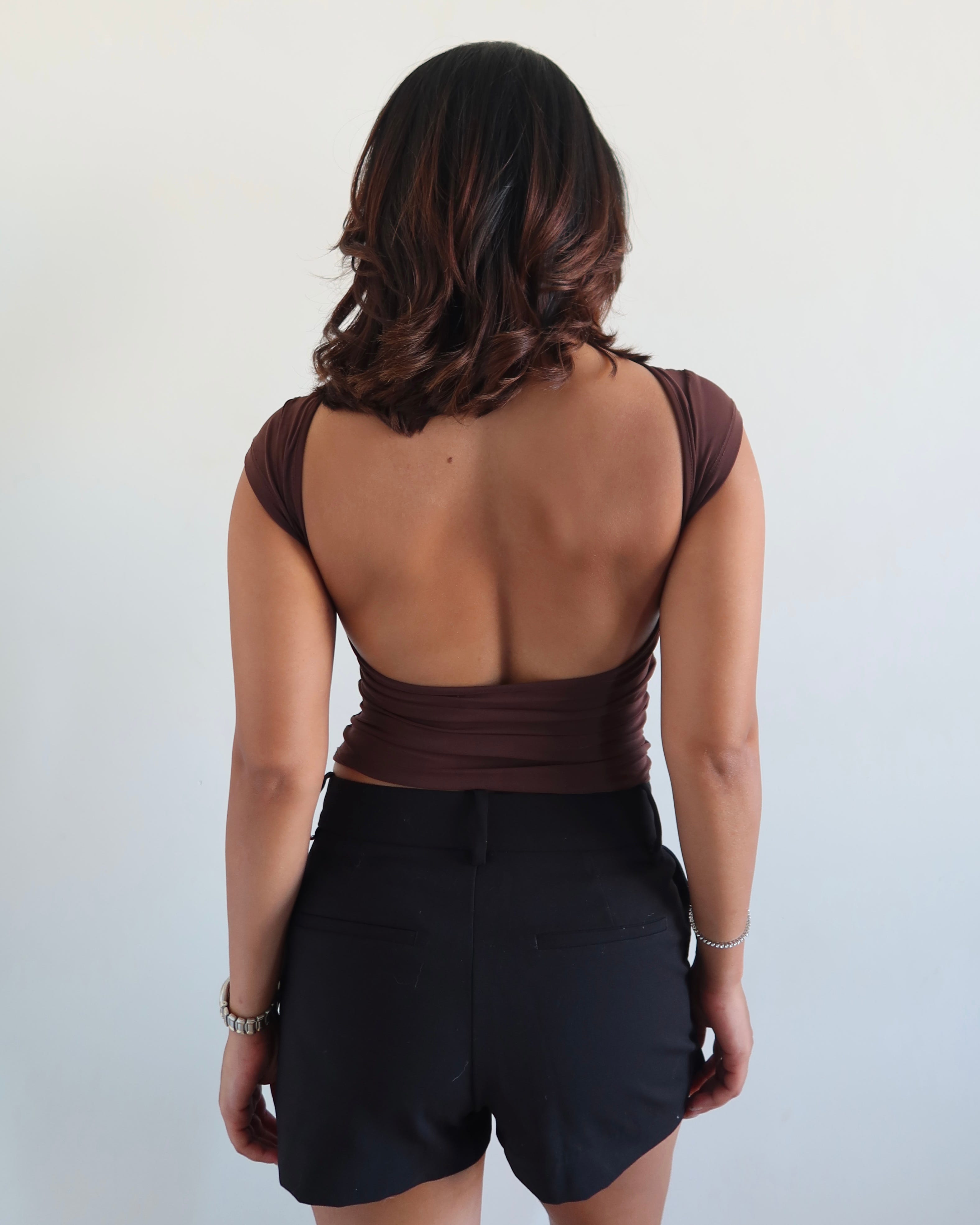 Scoop Back Fitted Top