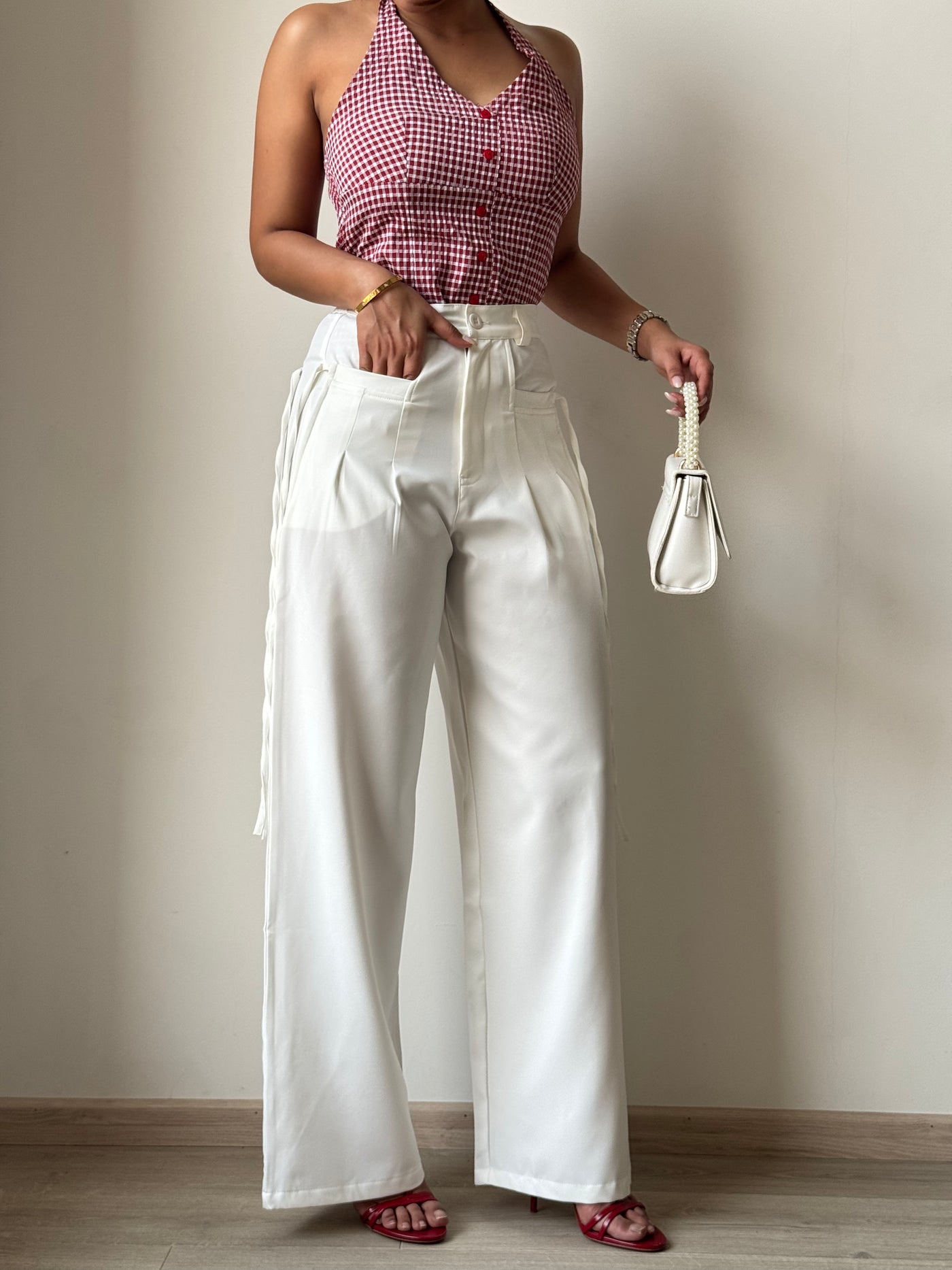 String Fling Korean Baggy Trousers