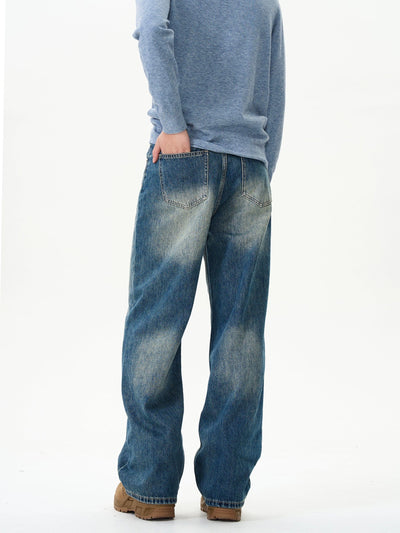 Prime Blue Wash Straight Leg Jeans