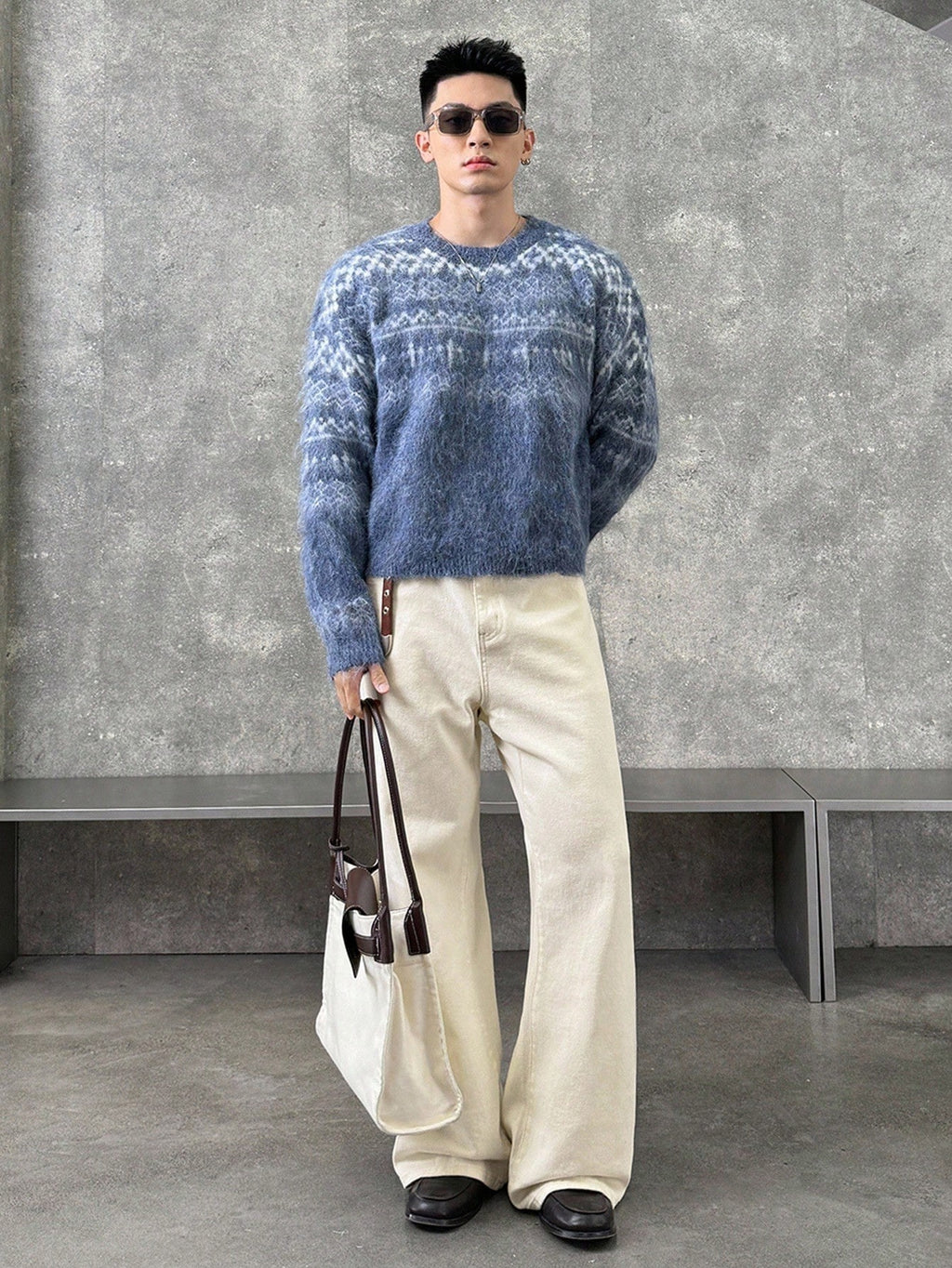 Ivory Flare Bootcut Jeans