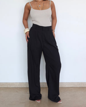 Pleat Persona Wide Tailored Trousers