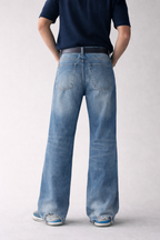 Air Washed Blue Bootcut Jeans