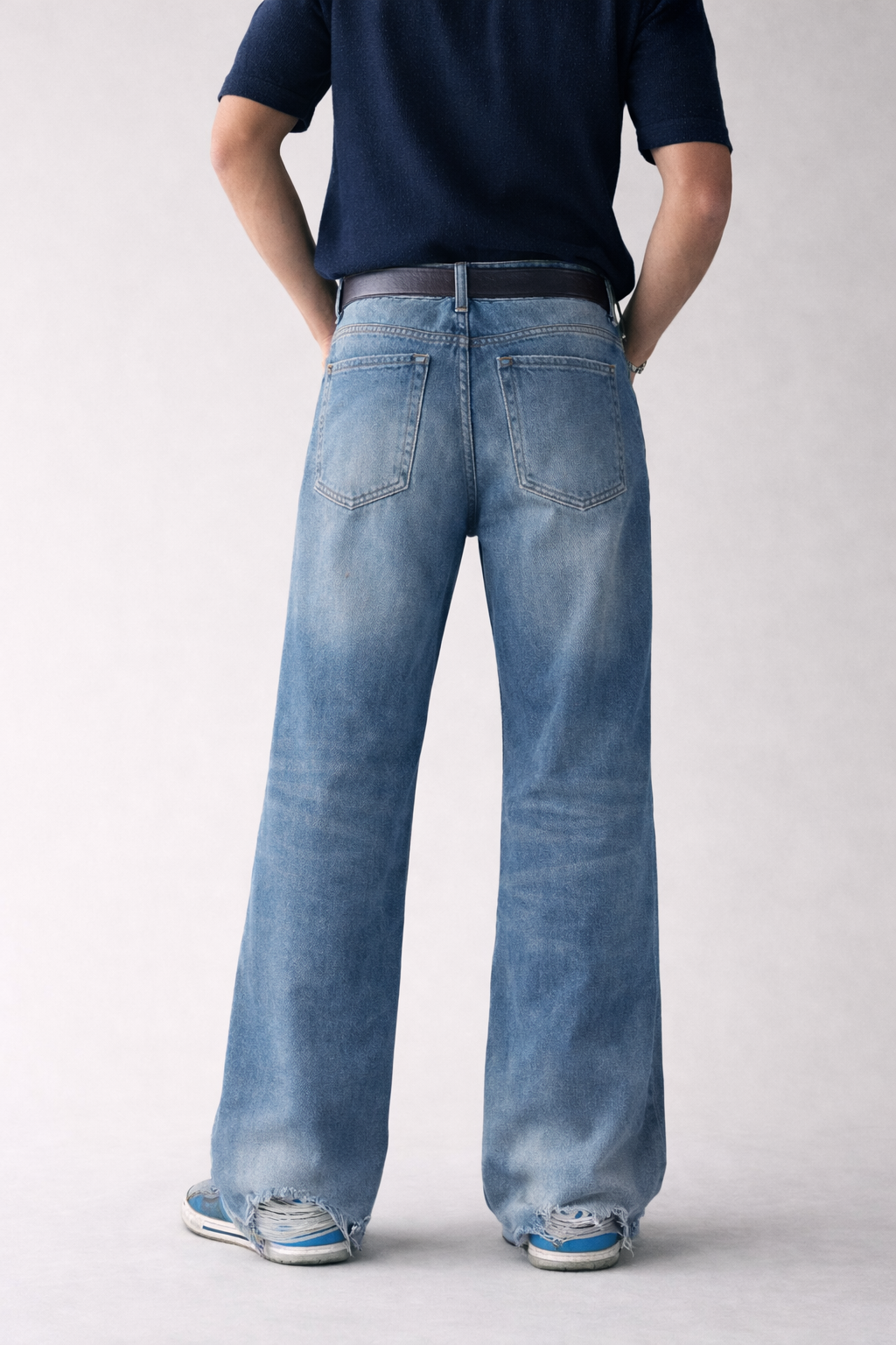 Air Washed Blue Bootcut Jeans