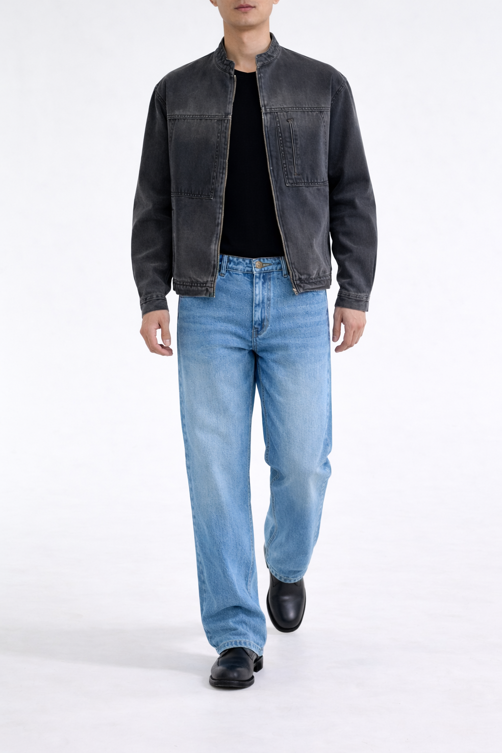 Titan Blue Baggy Jeans - Image 1