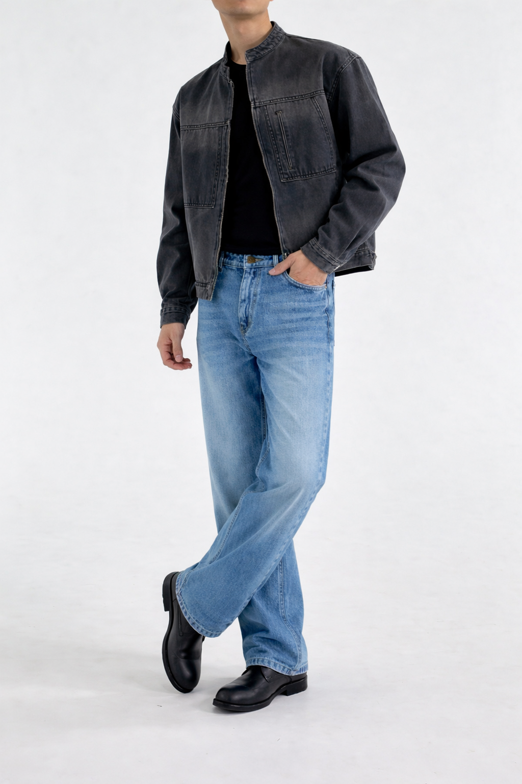 Titan Blue Baggy Jeans - Image 3