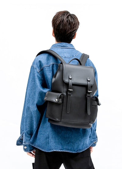 Timeless Black  Buckle Backpack