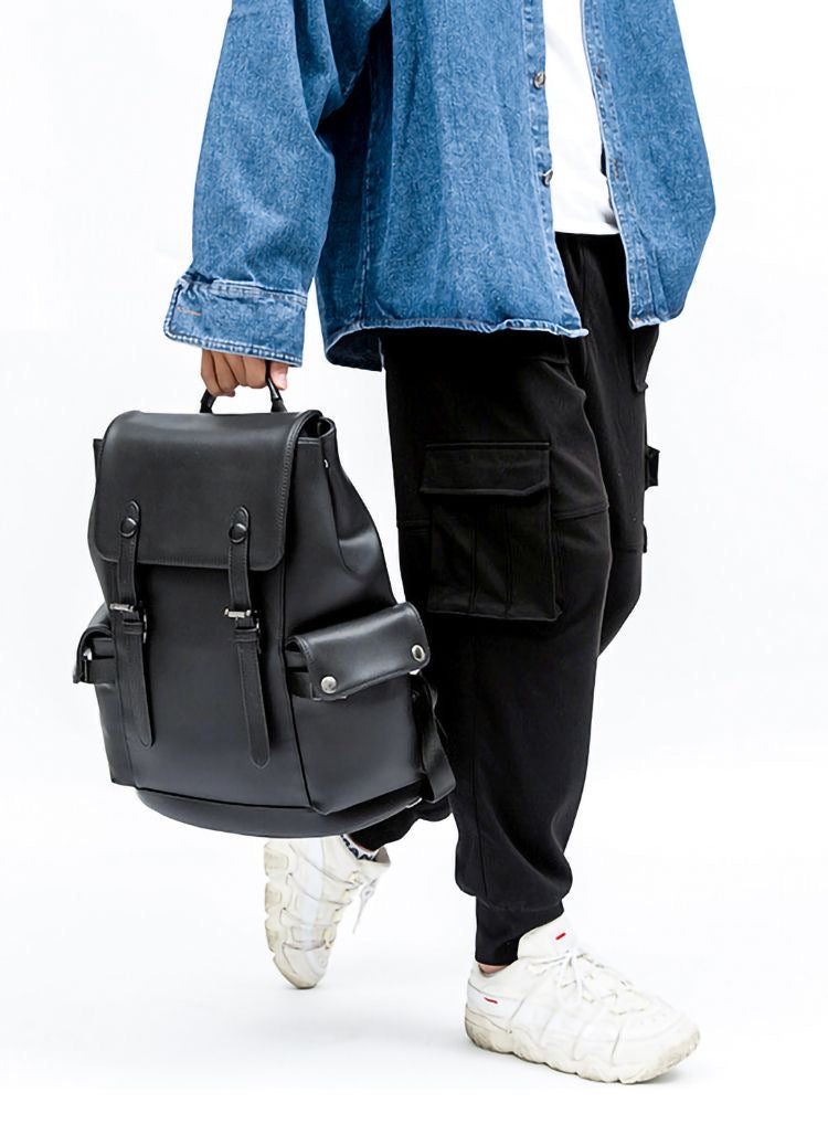 Timeless Black  Buckle Backpack