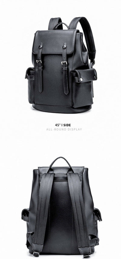 Timeless Black  Buckle Backpack