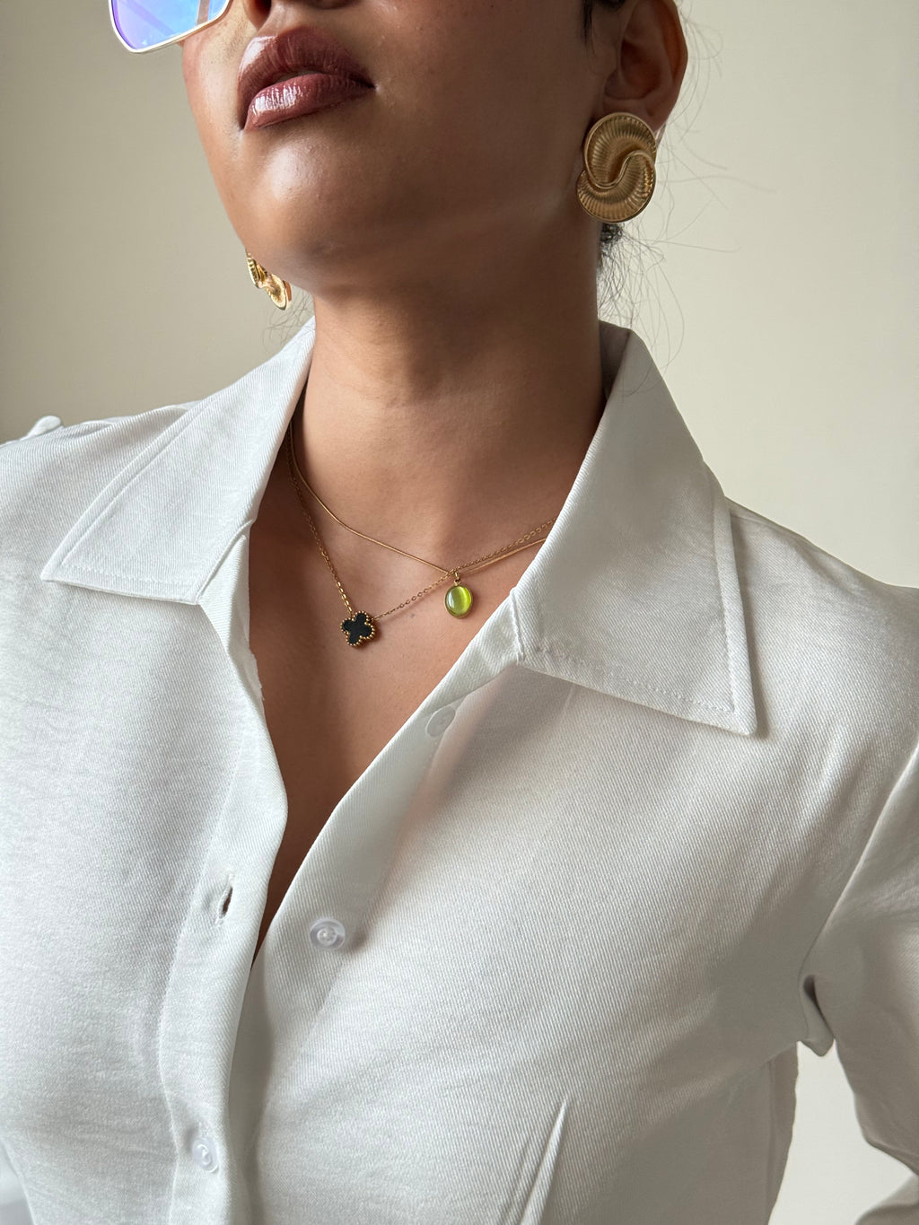 Sculpted Waistline Classic Shirt