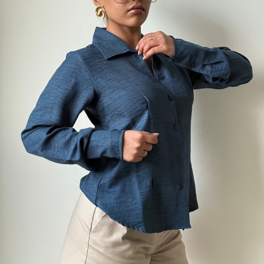 Sculpted Waistline Classic Shirt