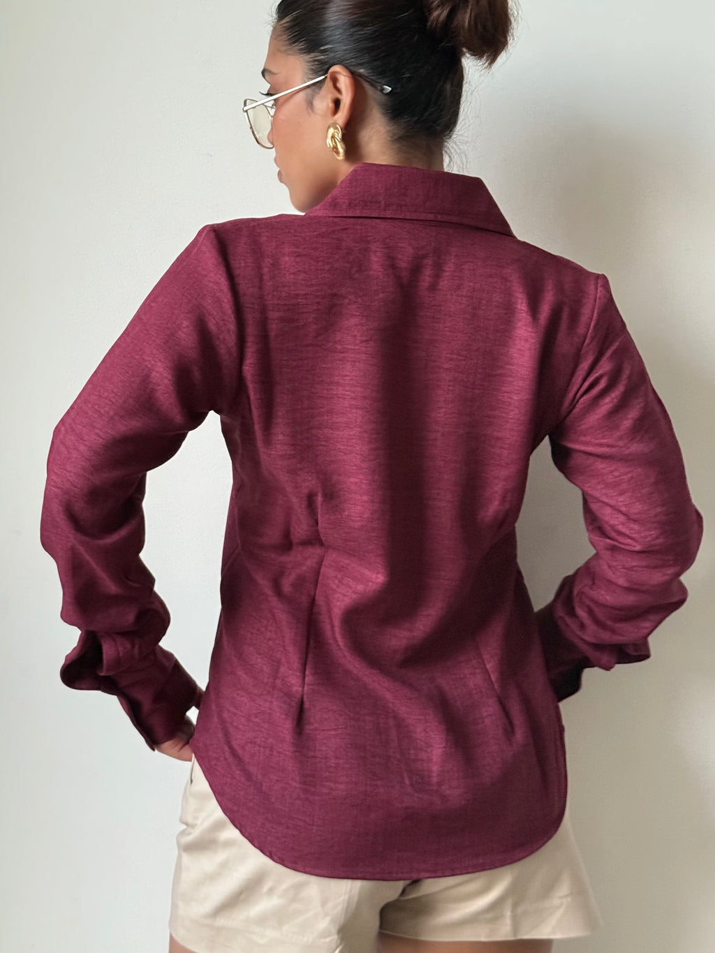 Sculpted Waistline Classic Shirt