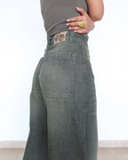Olive Edit Baggy Wide Leg Jeans