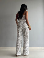 Textured Halter Neck Backless Co-ord Set