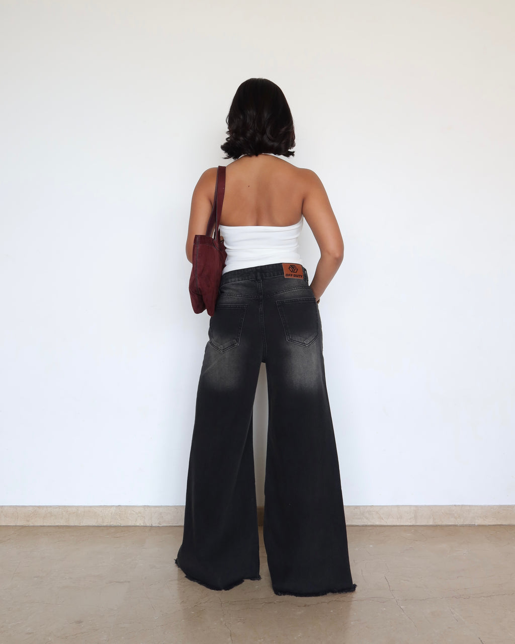 Black Flame Extra Wide Jeans
