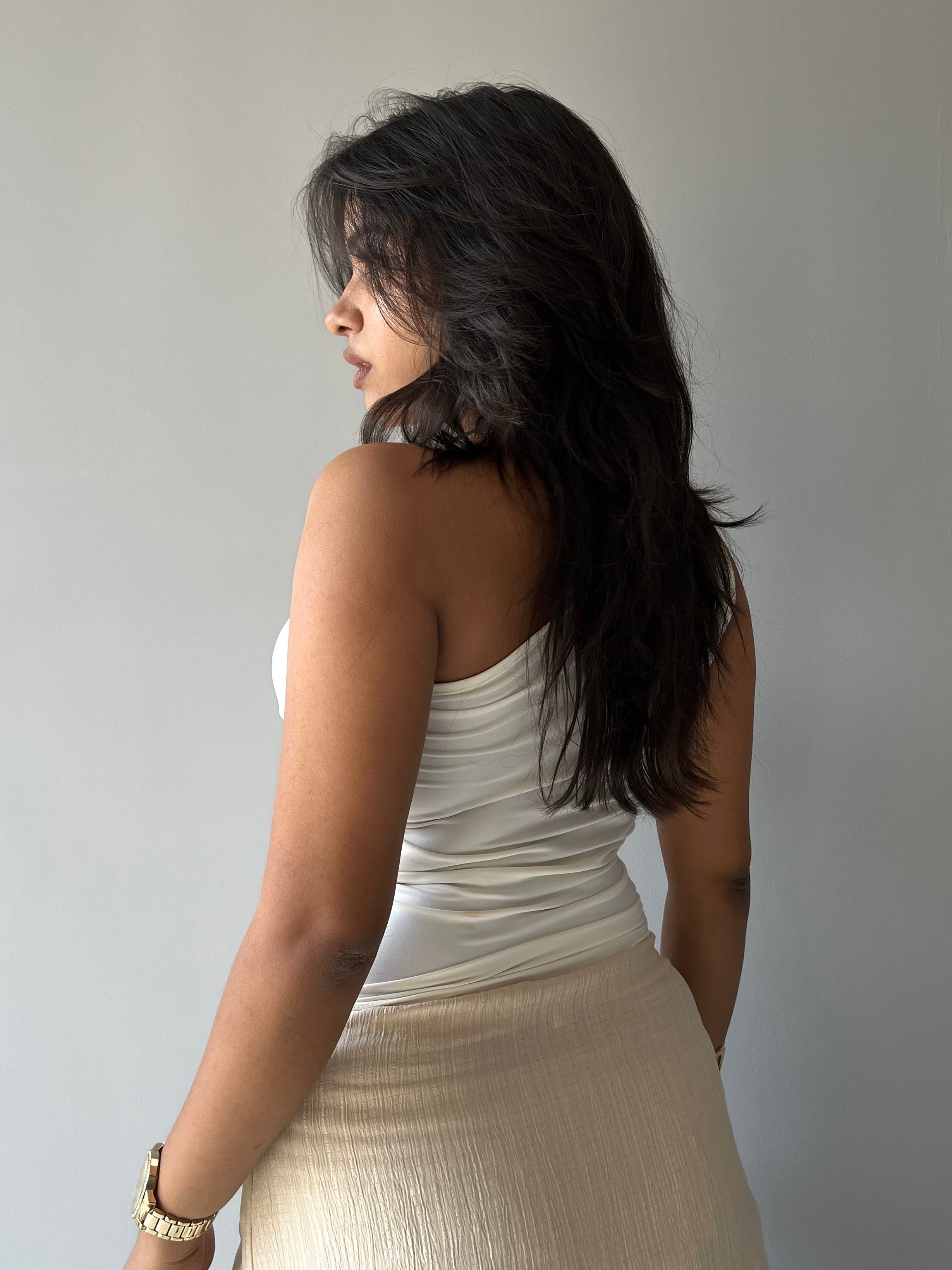 Effortless Flow One Shoulder Ruched Top