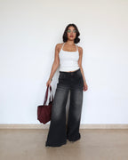 Black Flame Extra Wide Jeans