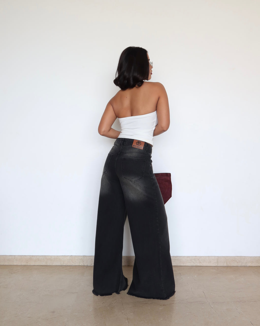 Black Flame Extra Wide Jeans