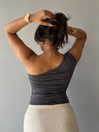 Effortless Flow One Shoulder Ruched Top