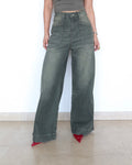 Olive Edit Baggy Wide Leg Jeans