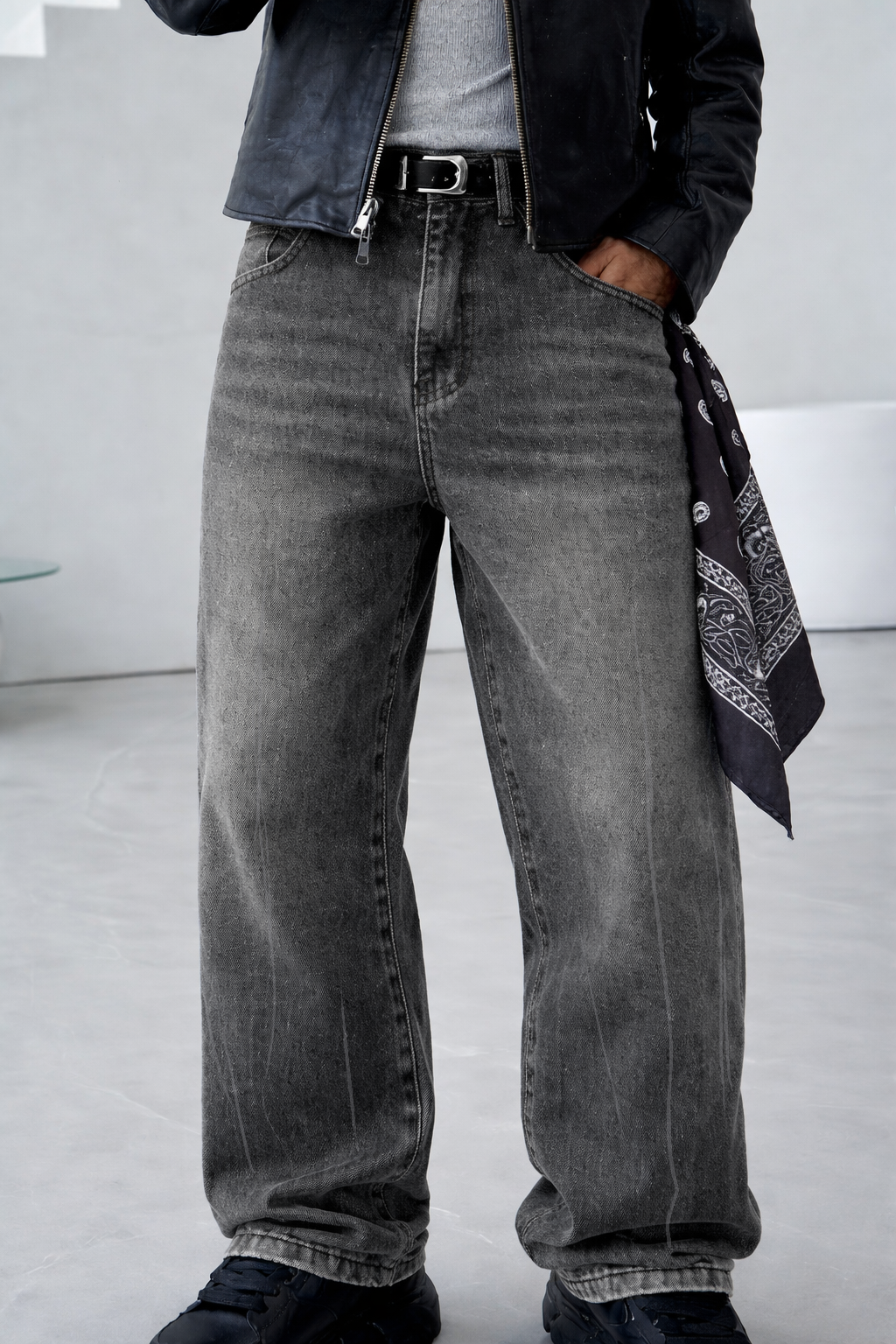 Bullet Grey Super Baggy Jeans