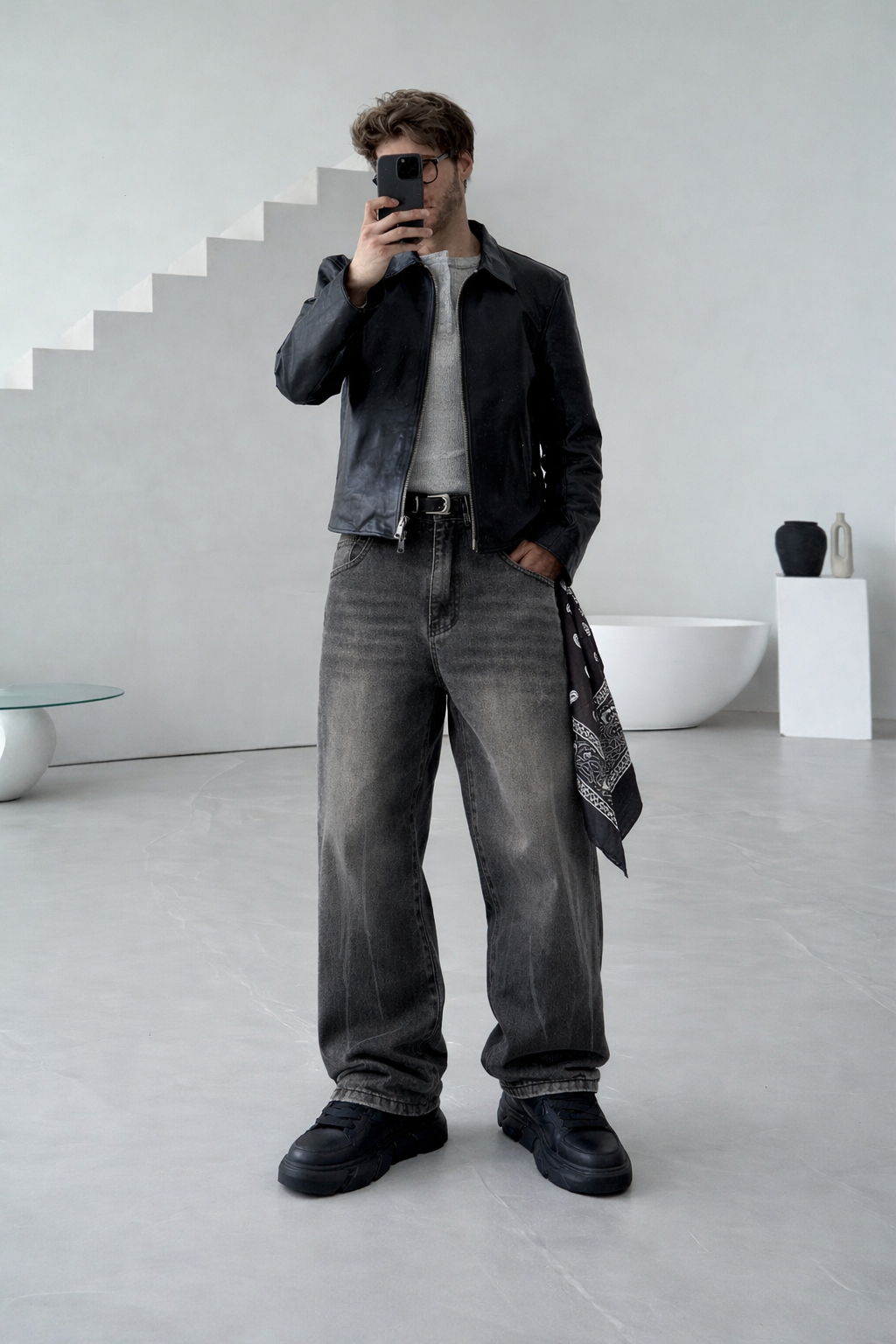 Bullet Grey Super Baggy Jeans