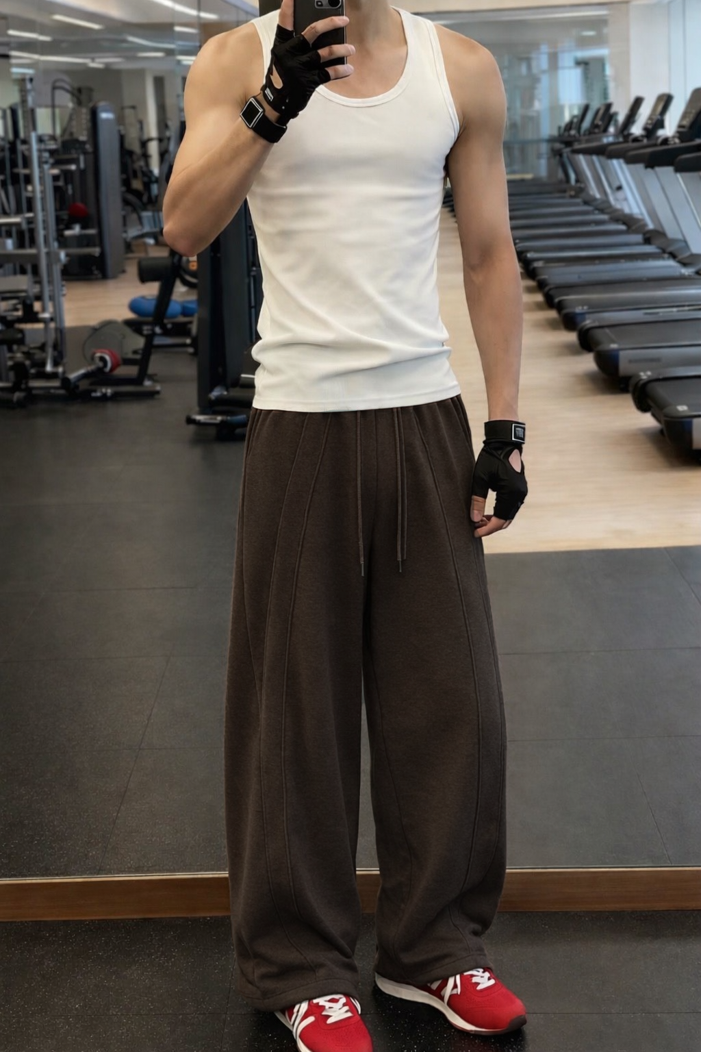 Structured Overlap Pleat Joggers