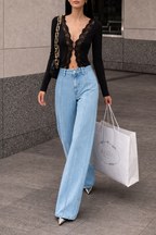Parallel Blue Wide Leg Jeans