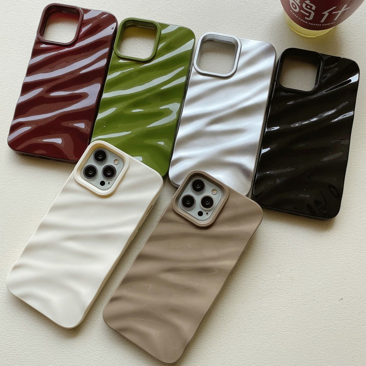 Glossy Luxe Texture Iphone Cover