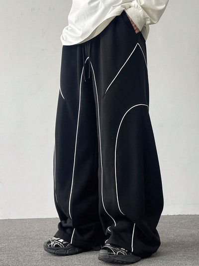 Contrast Curve Baggy Joggers