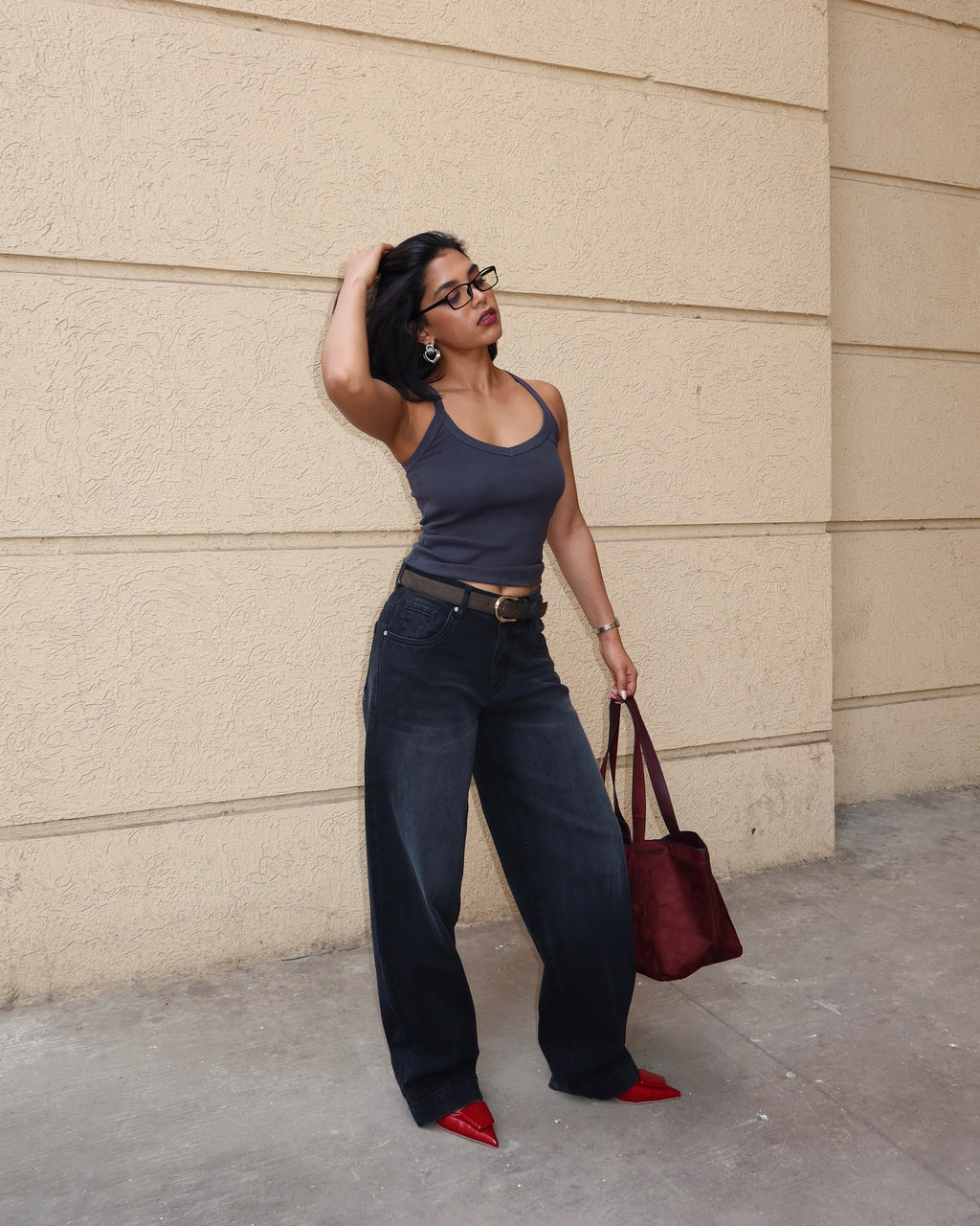Night Flame Baggy Jeans