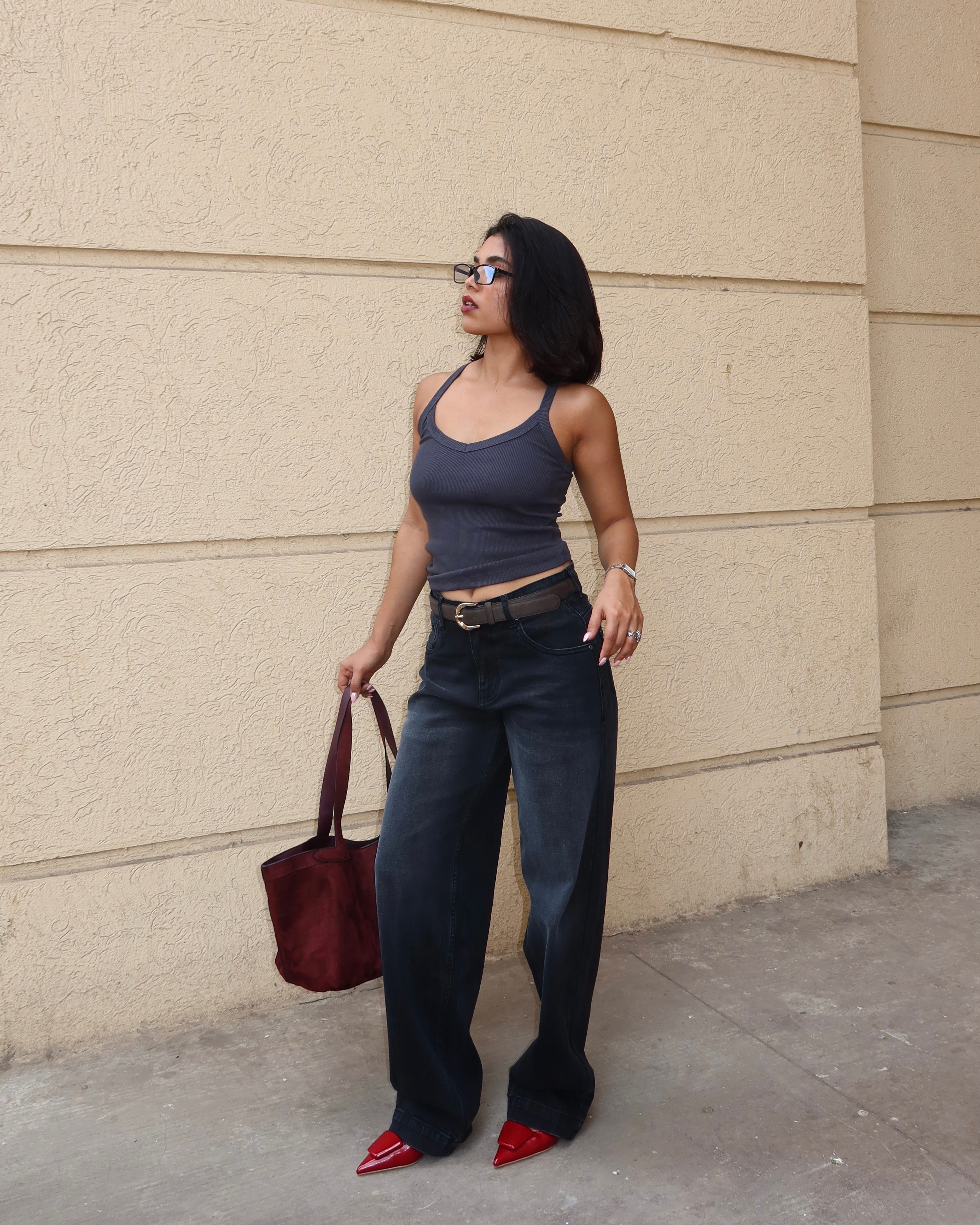 Night Flame Baggy Jeans