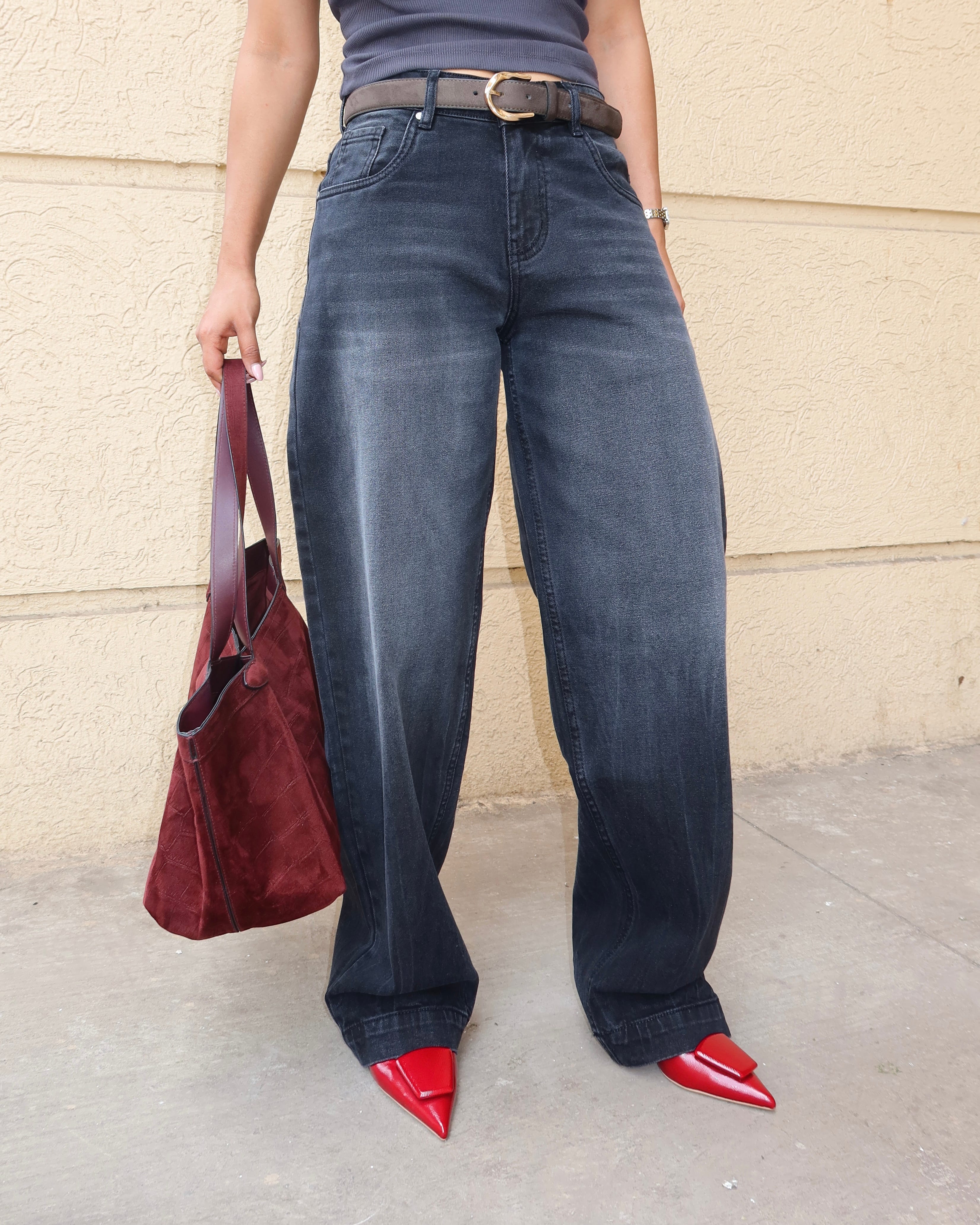 Night Flame Baggy Jeans