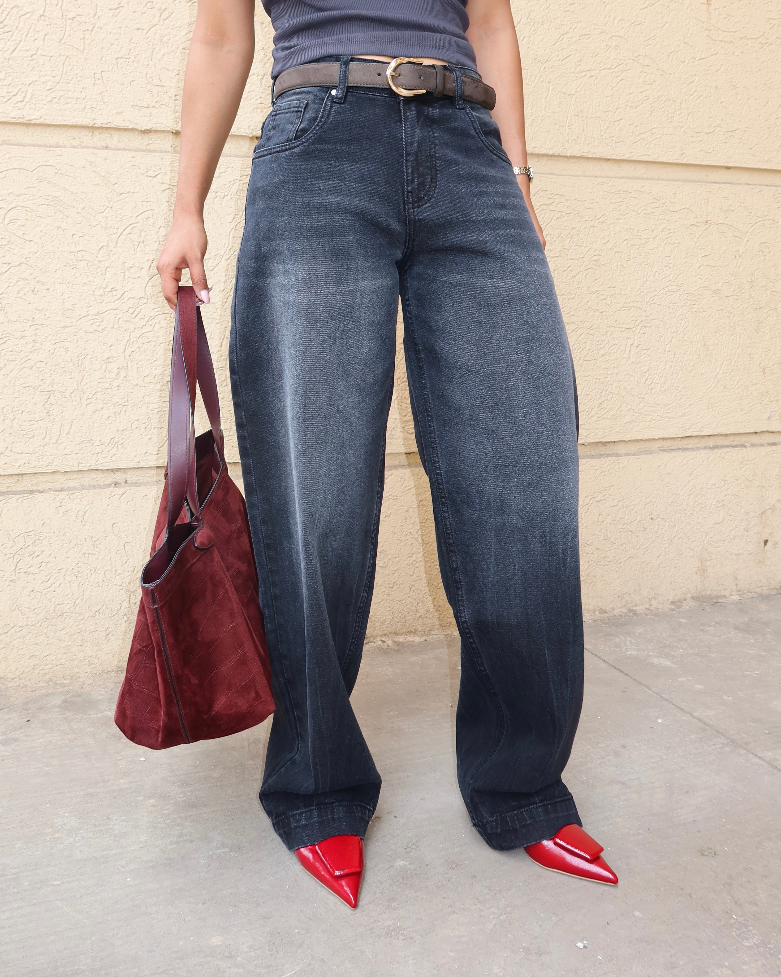 Night Flame Baggy Jeans