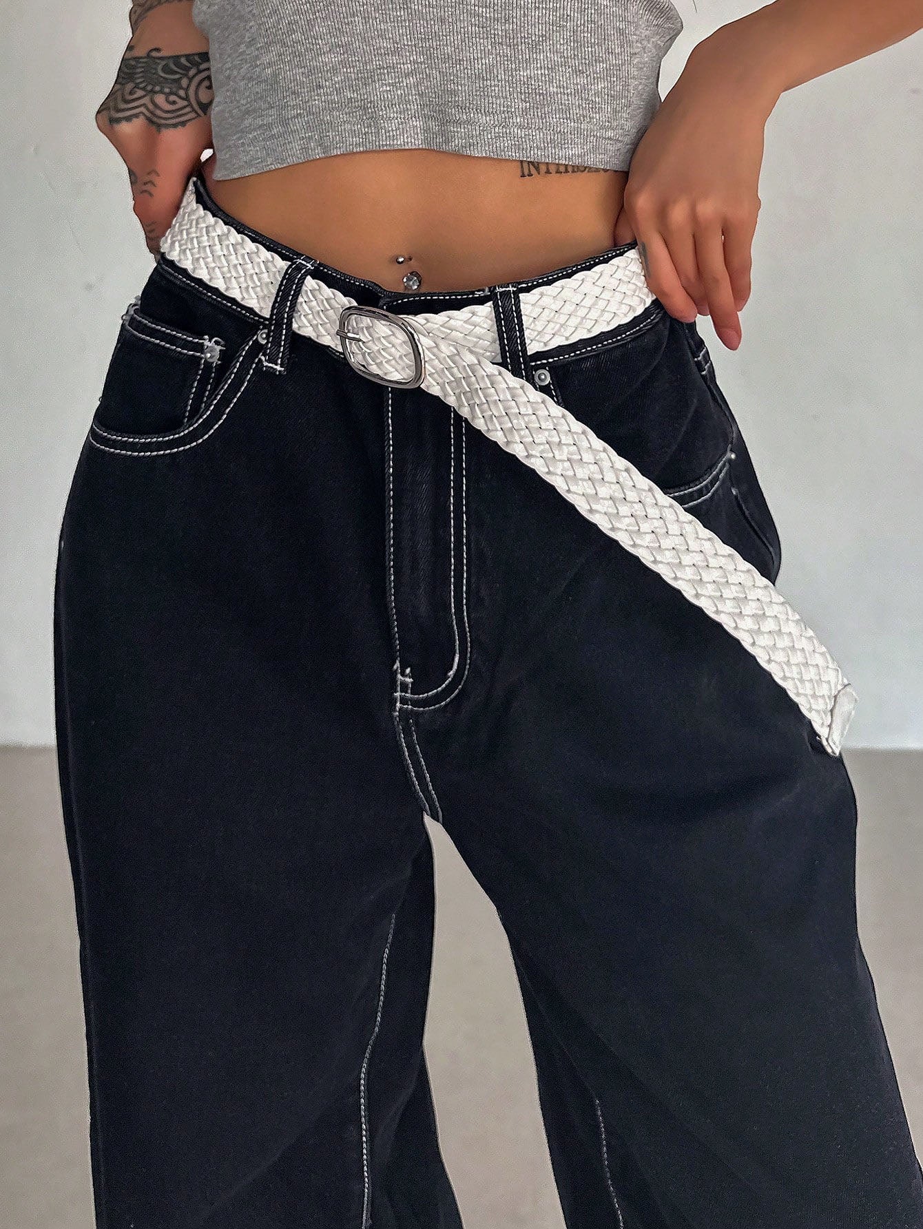 Midnight Indigo Baggy Wide Leg Jeans