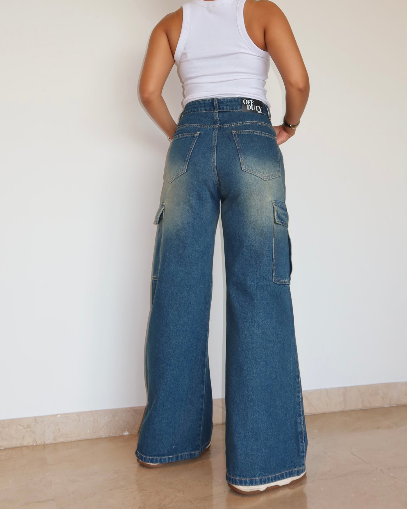 Outland Draw Wide Leg Cargo Jeans - Main Image