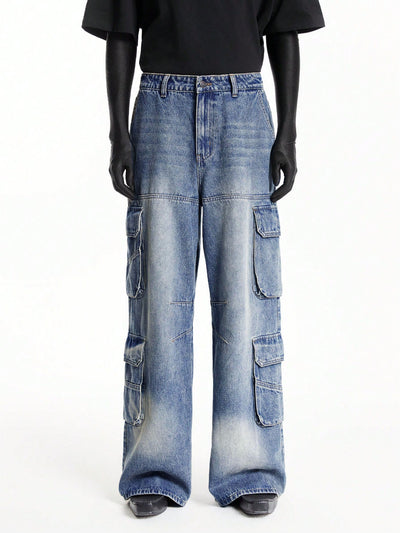 Blue Surge Wide Leg Cargo Jeans