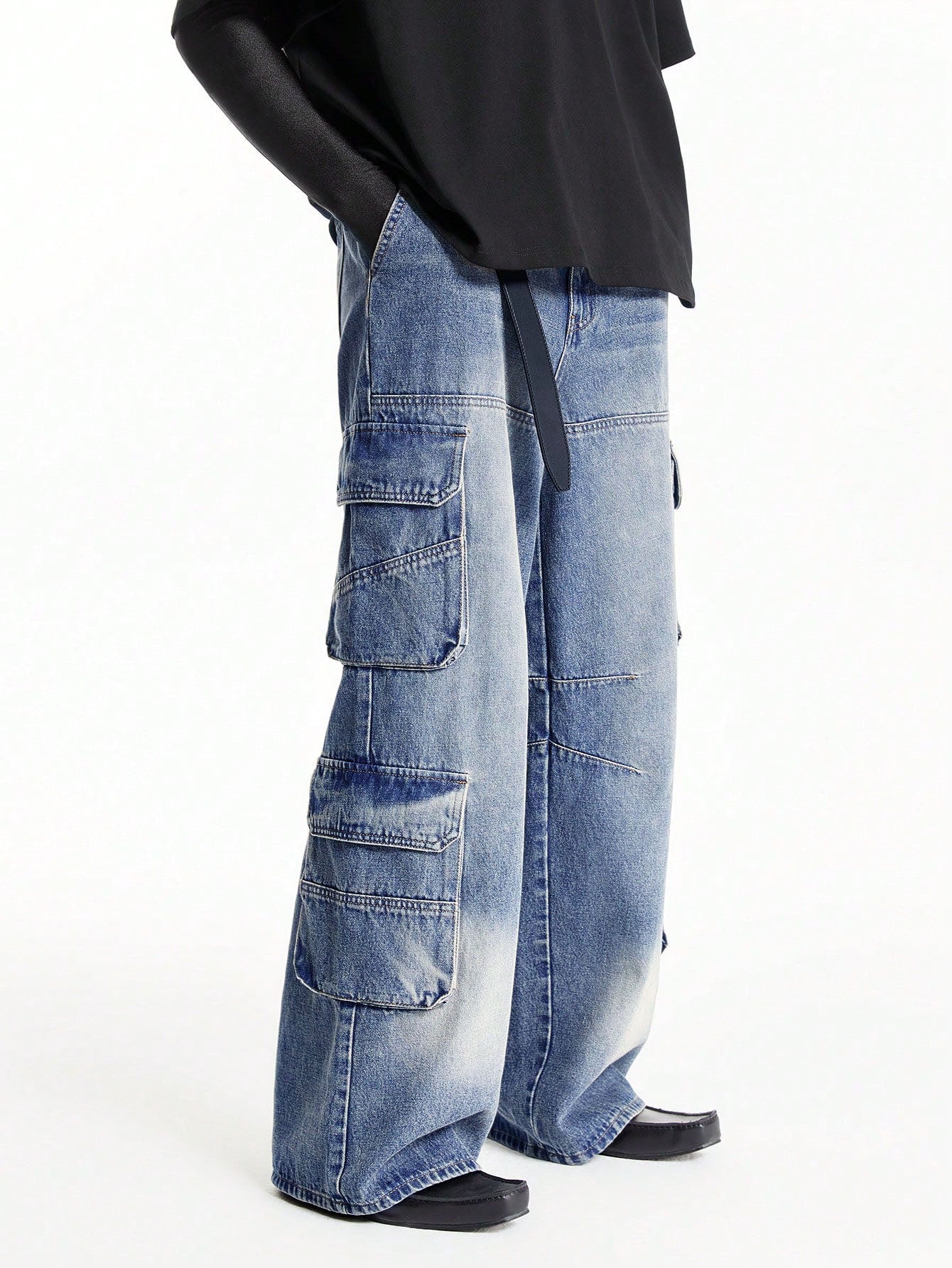 Blue Surge Wide Leg Cargo Jeans