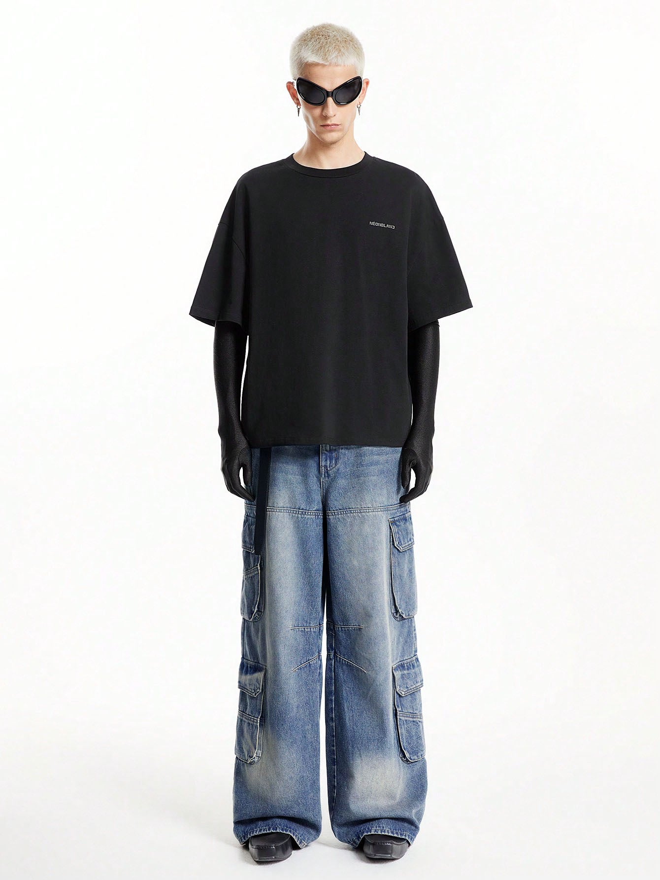 Blue Surge Wide Leg Cargo Jeans