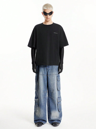 Blue Surge Wide Leg Cargo Jeans