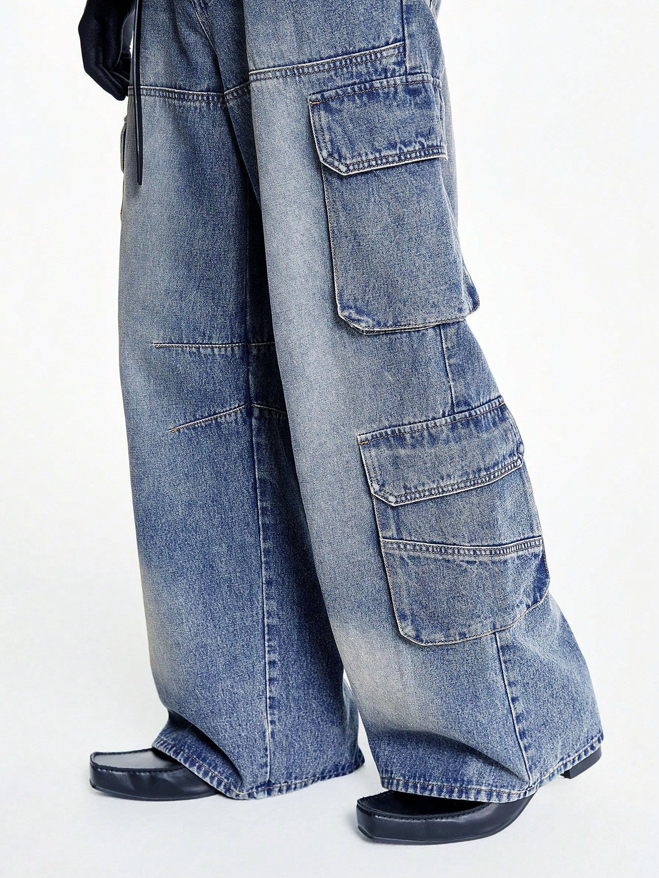 Blue Surge Wide Leg Cargo Jeans