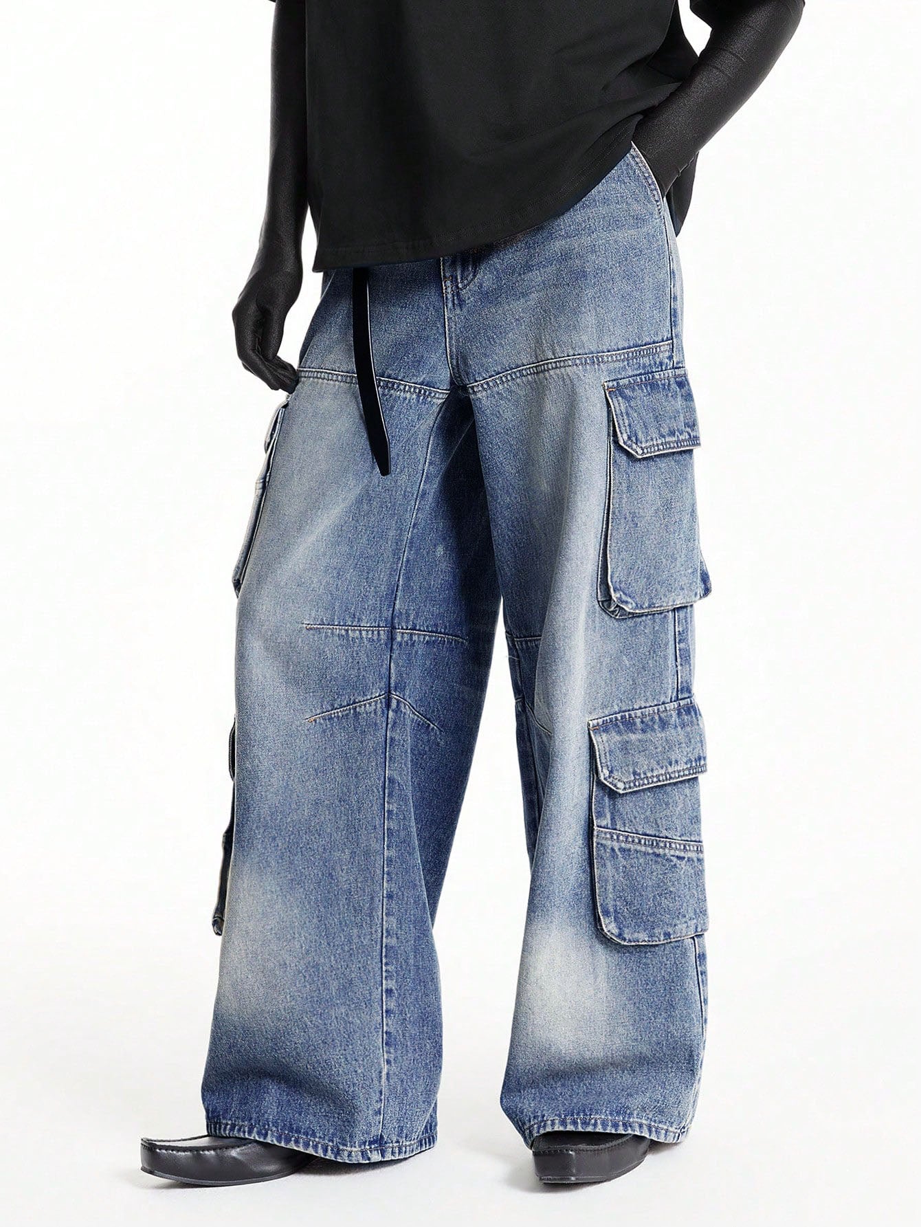 Blue Surge Wide Leg Cargo Jeans