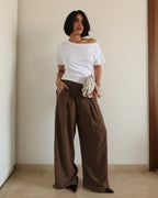 Outline Pleats Pants