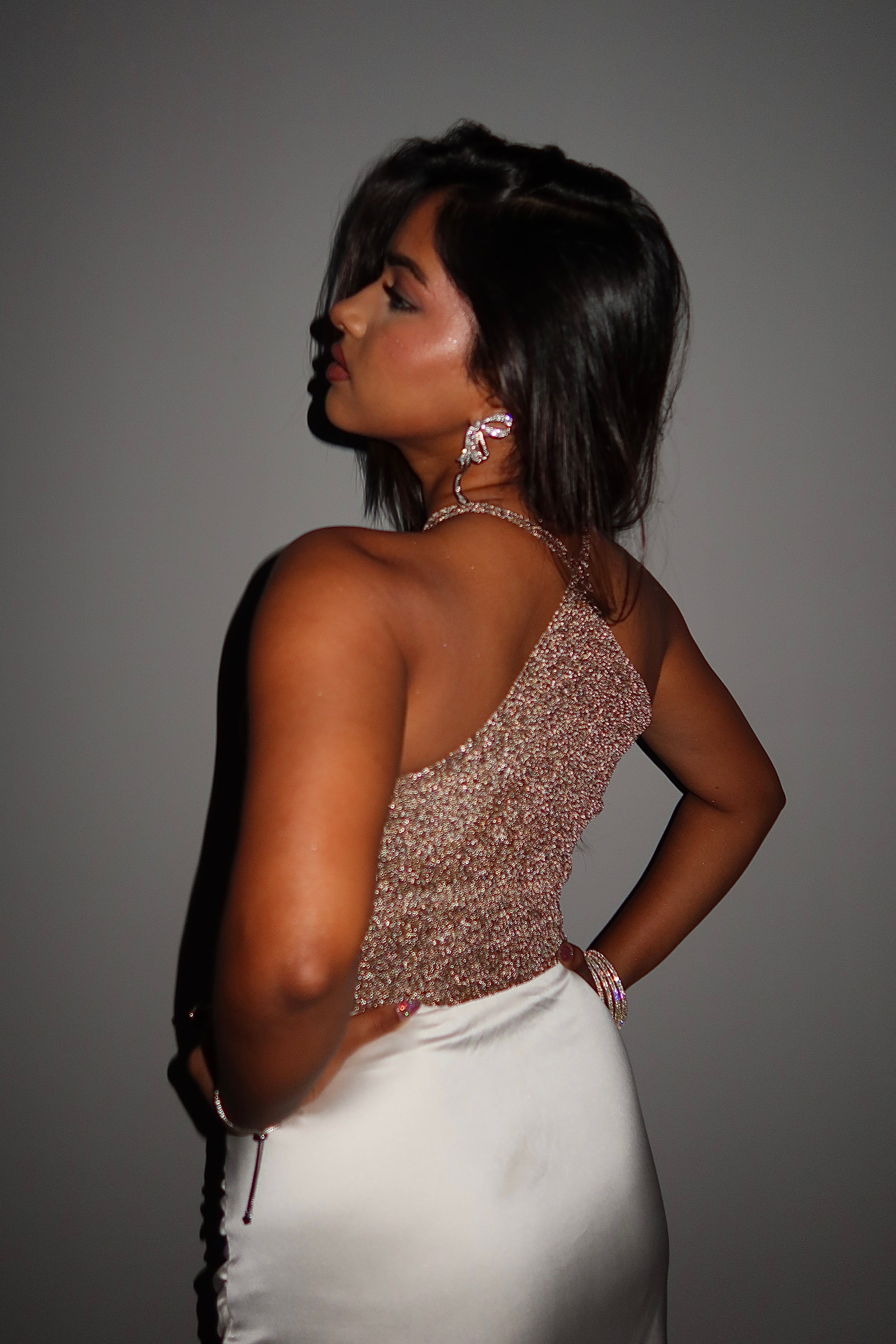 Glitter Frost Halter Top