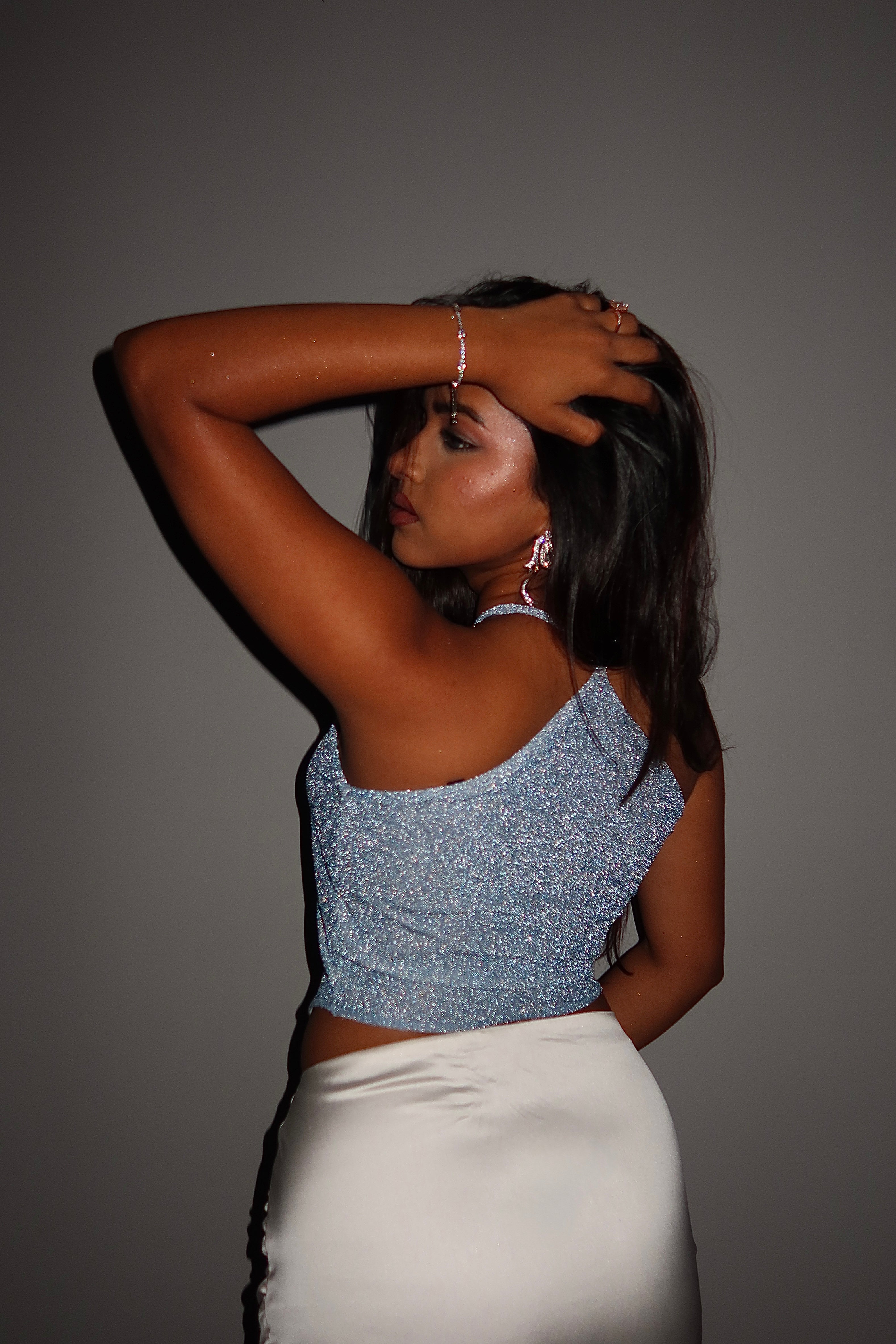 Glitter Frost Halter Top