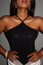 Glitter Frost Halter Top