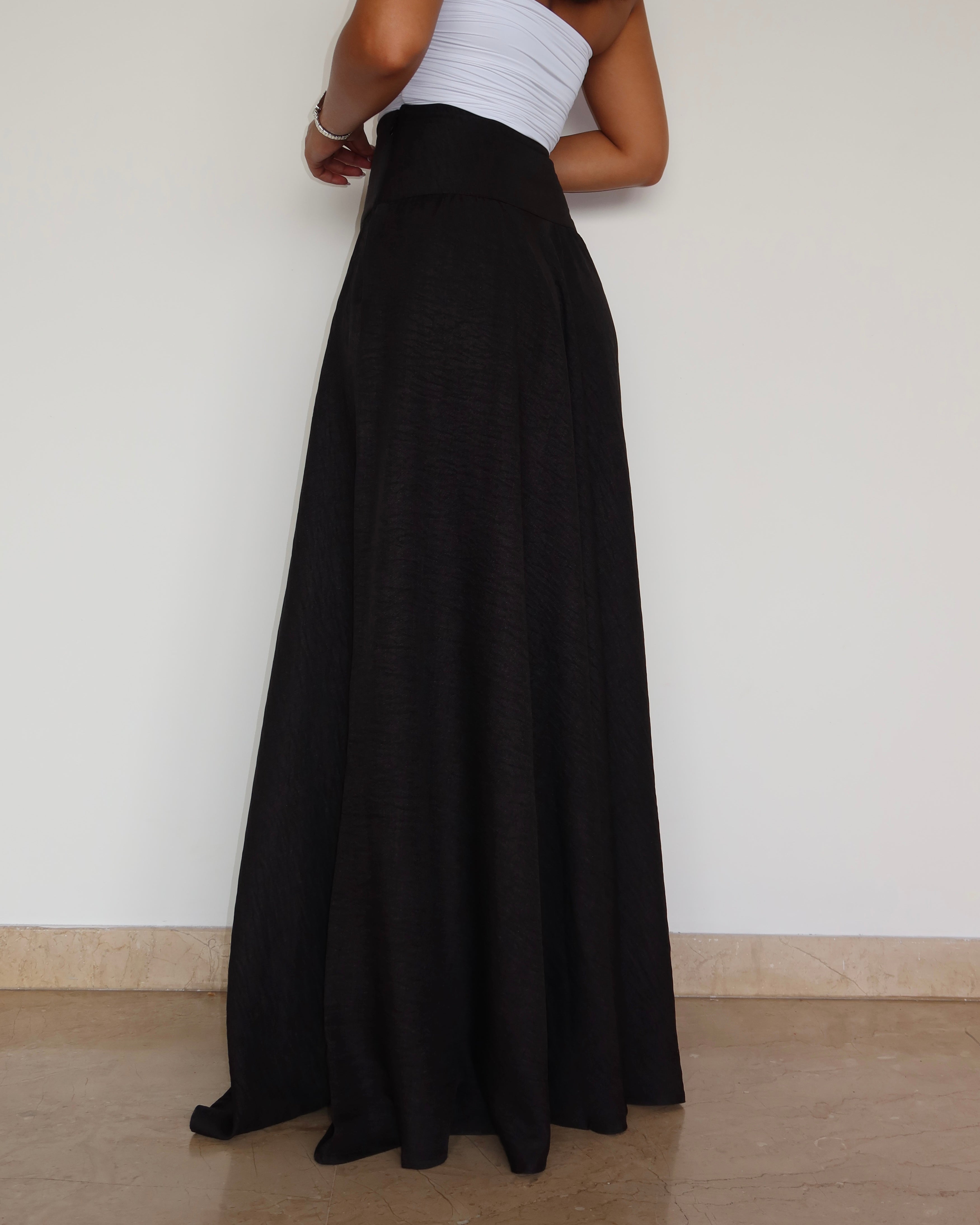 Soft Gathered Maxi Skirt